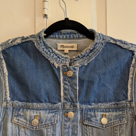 Madewell Distressed Denim Jacket - Picture 6 of 10